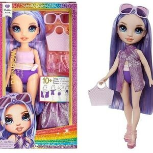 Rainbow High Swim & Style Violet, Purple 11” Doll, Ages 4-12
